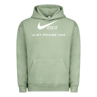 Pigment Oil Green jesus just praise him jesus surfed christian Urban Hoodie - artisFamous