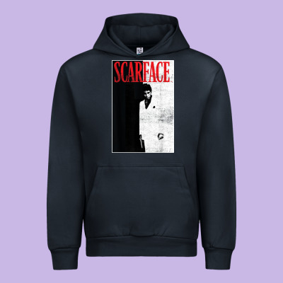 Scarface Distressed Movie Photo Urban Hoodie Designed By Artisfamous