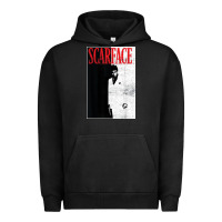 Pigment Black scarface distressed movie photo Urban Hoodie - artisFamous