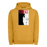 Pigment Peanut Butter scarface distressed movie photo Urban Hoodie - artisFamous