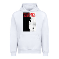 White scarface distressed movie photo Urban Hoodie - artisFamous