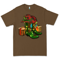 Cacao cowboy hat with boots christmas Premium Tee - RanaPortraitStore