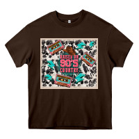 Chocolate Brown raised 90's country Heavy Core Tee - TumblerDesignByShophia