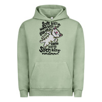Pigment Oil Green soft kitty warm kitty Urban Hoodie - artisFamous