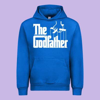 The Godfather Original White Title Urban Hoodie Designed By Artisfamous
