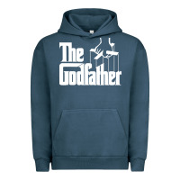 Pigment Midnight Navy the godfather original white title Urban Hoodie - artisFamous