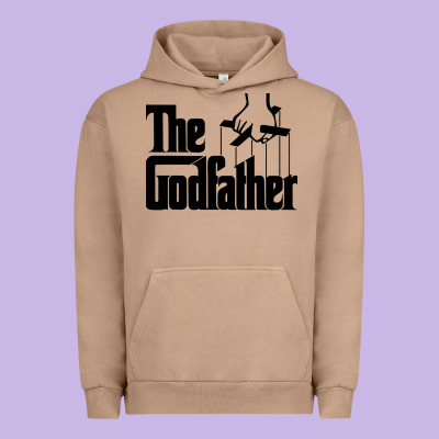 The Godfather Original White Title Urban Hoodie Designed By Artisfamous
