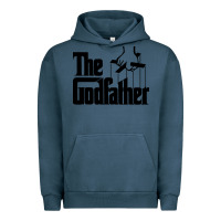 Pigment Midnight Navy the godfather original white title Urban Hoodie - artisFamous