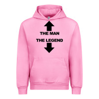 Fuchsia Pink the man the legend funny adult humor Urban Hoodie - artisFamous