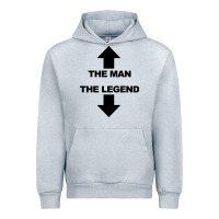 Heather Grey the man the legend funny adult humor Urban Hoodie - artisFamous