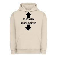 Pigment French Oak the man the legend funny adult humor Urban Hoodie - artisFamous