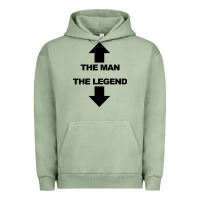 Pigment Oil Green the man the legend funny adult humor Urban Hoodie - artisFamous