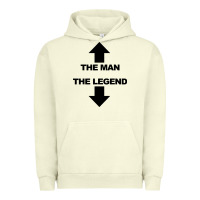 Pigment Pistachio the man the legend funny adult humor Urban Hoodie - artisFamous