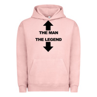 Pigment Salmon the man the legend funny adult humor Urban Hoodie - artisFamous