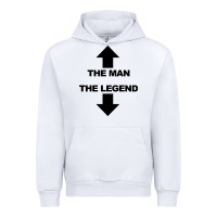 White the man the legend funny adult humor Urban Hoodie - artisFamous