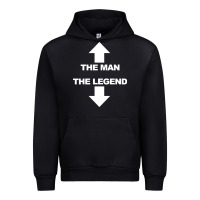 Black the man the legend funny adult humor Urban Hoodie - artisFamous