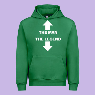 The Man The Legend Funny Adult Humor Urban Hoodie Designed By Artisfamous