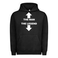 Pigment Black the man the legend funny adult humor Urban Hoodie - artisFamous