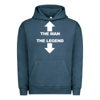 Pigment Midnight Navy the man the legend funny adult humor Urban Hoodie - artisFamous