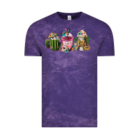Cloud Purple Mexican Day Of The Dead Coffee Cups Vintage Tee - FaDigitalArtStudio
