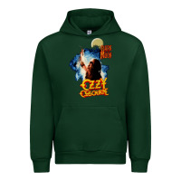 Forest Green bark at the moon Urban Hoodie - artisFamous