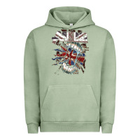 Pigment Oil Green asking alexandria flag Urban Hoodie - artisFamous