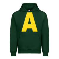 Forest Green letter a chipmunk christmas Urban Hoodie - artisFamous