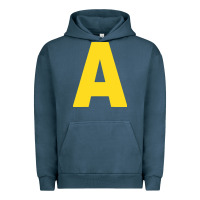 Pigment Midnight Navy letter a chipmunk christmas Urban Hoodie - artisFamous