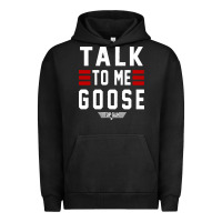 Pigment Black top gun talk to me goose distressed Urban Hoodie - artisFamous