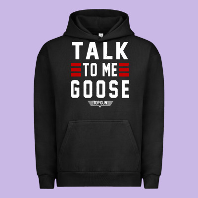 Top Gun Talk To Me Goose Distressed Urban Hoodie Designed By Artisfamous