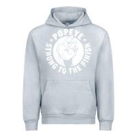 Heather Grey strong to the finish Urban Hoodie - artisFamous