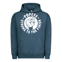 Pigment Midnight Navy strong to the finish Urban Hoodie - artisFamous