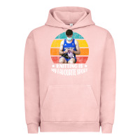 Pigment Salmon tom daley knitting is my favourite sport  3 Urban Hoodie - artisFamous