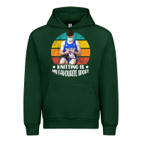Forest Green tom daley knitting is my favourite sport  3 Urban Hoodie - artisFamous