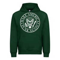 Forest Green funny make america punk again vintage rock seal Urban Hoodie - artisFamous