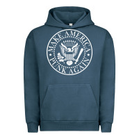 Pigment Midnight Navy funny make america punk again vintage rock seal Urban Hoodie - artisFamous