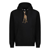 Black baby giraffe Premium Hoodie - LillyAllenDesigns
