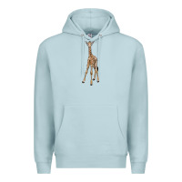 Blue Mist baby giraffe Premium Hoodie - LillyAllenDesigns