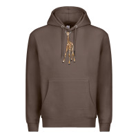 Coffee baby giraffe Premium Hoodie - LillyAllenDesigns