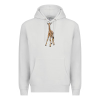 Dove Grey baby giraffe Premium Hoodie - LillyAllenDesigns
