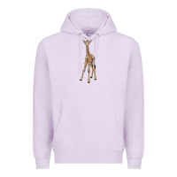 Lilac baby giraffe Premium Hoodie - LillyAllenDesigns