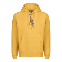 Mustard baby giraffe Premium Hoodie - LillyAllenDesigns