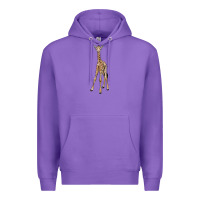 Purple baby giraffe Premium Hoodie - LillyAllenDesigns