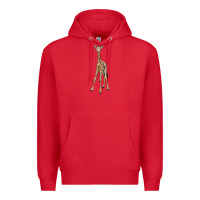 Red baby giraffe Premium Hoodie - LillyAllenDesigns