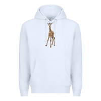 White baby giraffe Premium Hoodie - LillyAllenDesigns