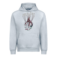Heather Grey arcade fire hand Urban Hoodie - artisFamous