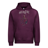 Mauve Wine arcade fire hand Urban Hoodie - artisFamous