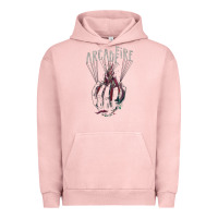 Pigment Salmon arcade fire hand Urban Hoodie - artisFamous