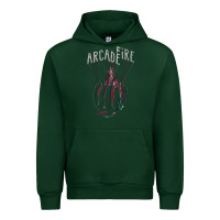 Forest Green arcade fire hand Urban Hoodie - artisFamous