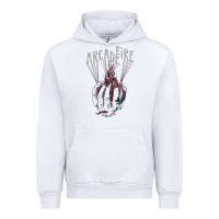 White arcade fire hand Urban Hoodie - artisFamous
